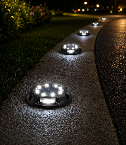 Solar Garden Disk Lights